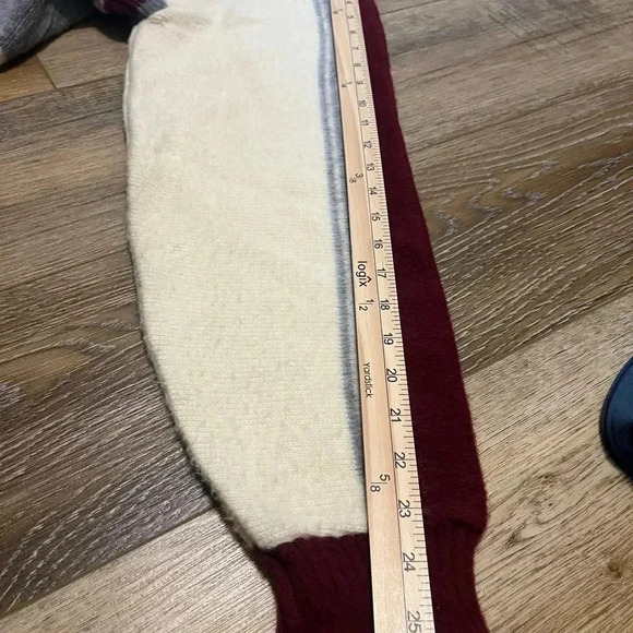 VTG 80s 90s Mens Striped Sweater By Campus 100% Virgin Acrylic Made In USA XL - Picture 10 of 10